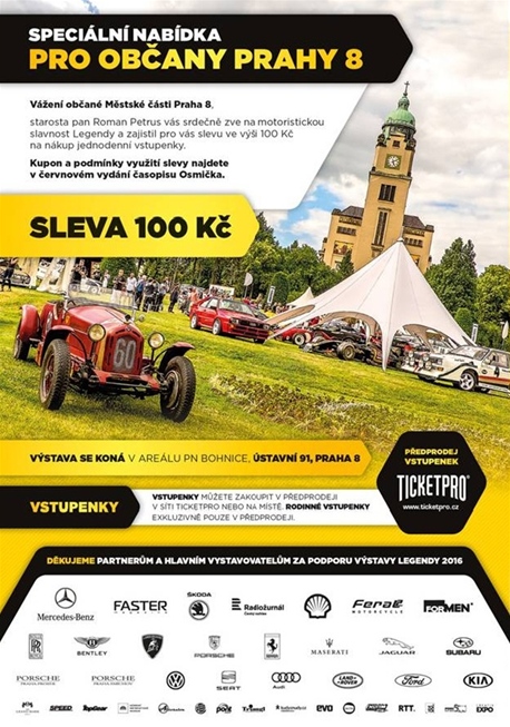 Legendy - speciální nabídka pro občany Prahy 8 Legendy - speciální nabídka pro občany Prahy 8