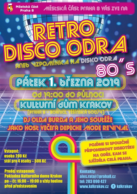 Retro Disco Odra aneb vzpomínka na Disko Odra, 1. března 2019
