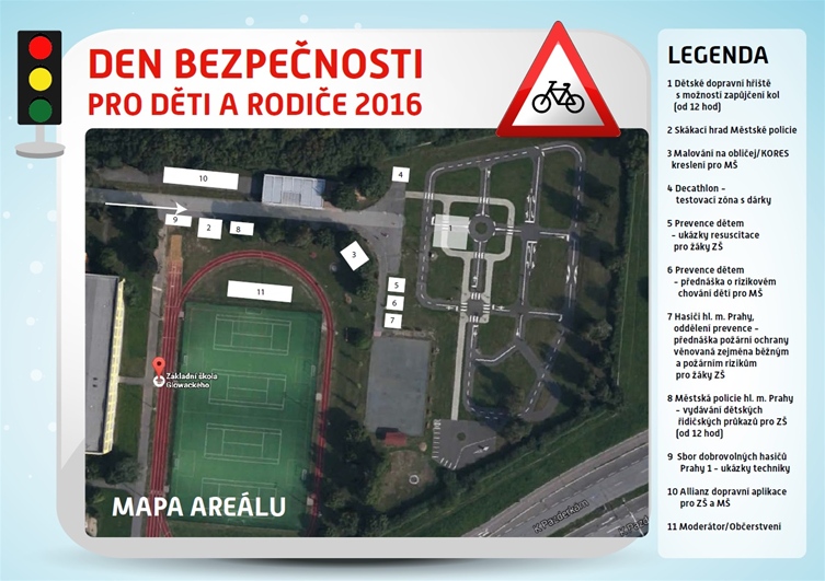 Den bezpečnosti mapa areálu
