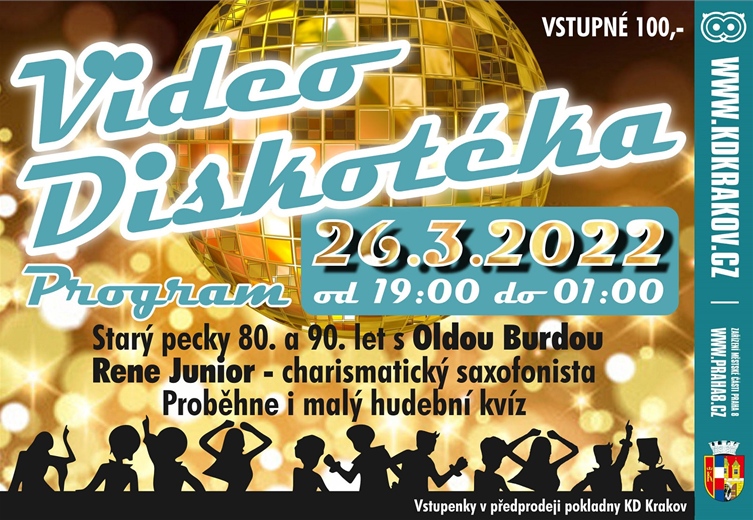 Video Diskotéka, 26. března 2022, KD Krakov