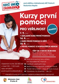 Když umíš, zachráníš – kurzy první pomoci pro veřejnost, září 2018
