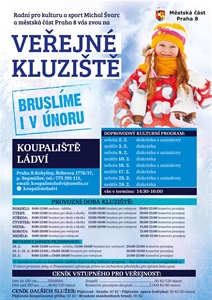 Veřejné kluziště Ládví – provozní doba, ceník, doprovodný program na únor 2019
