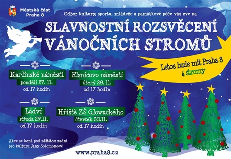Slavnostní rozsvěcení vánočních stromů 2017