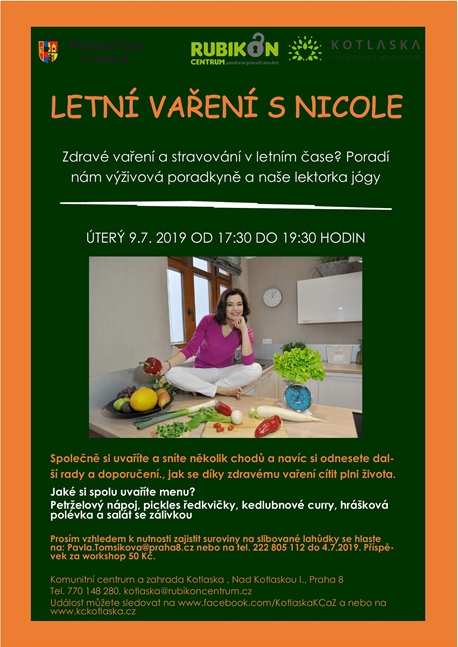 Letní vaření s Nicole, 9. července 2019, KCaZ Kotlaska