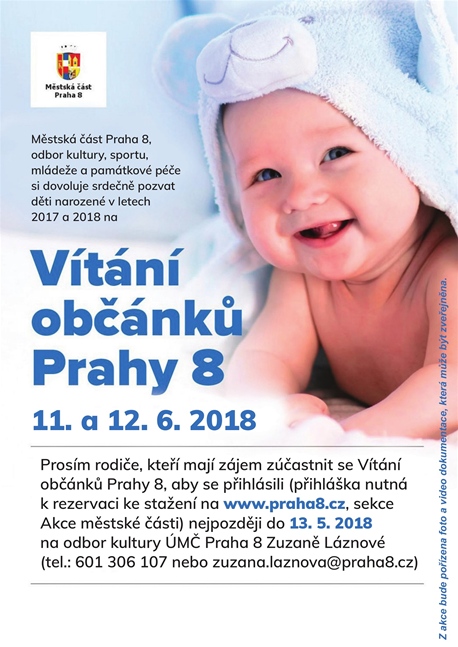 Vítání občánků, 11. a 12. června 2018, Libeňský zámek