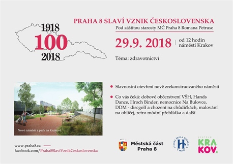 Praha 8 slaví vznik Československa, 29. září 2018, náměstí Krakov