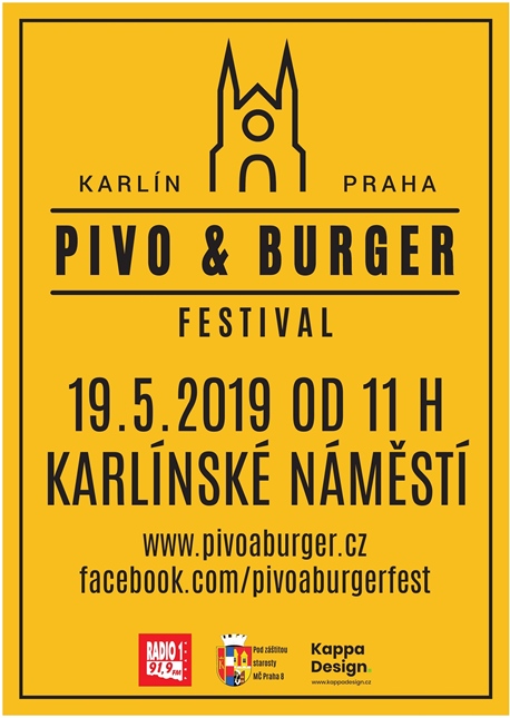 Pivo a burger festival, 19. května 2019, Karlínské náměstí