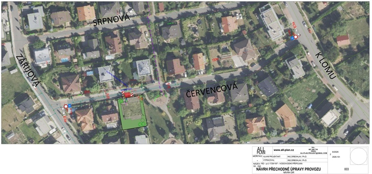 Uzavírka ulice Červencová DIO Uzavírka ulice Červencová DIO
