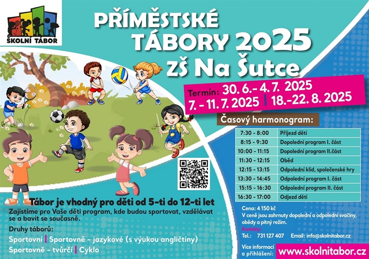 Příměstské tábory Na Šutce 2025
