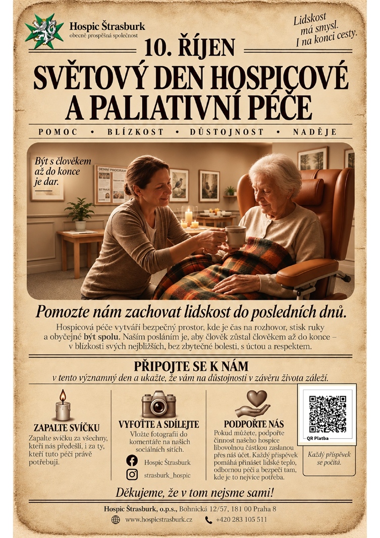 Světový den hospicové péče 2026 Světový den hospicové péče 2026