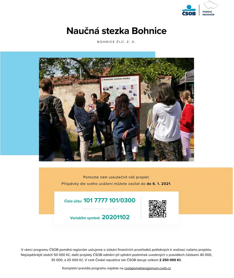 V Bohnicích vzniká naučná stezka plná příběhů