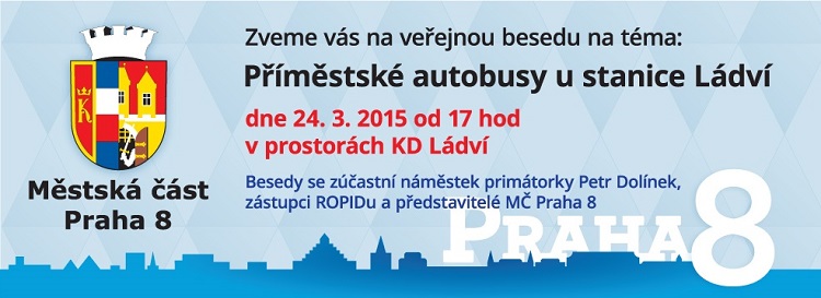 Pozvánka na besedu autobusy Ládví