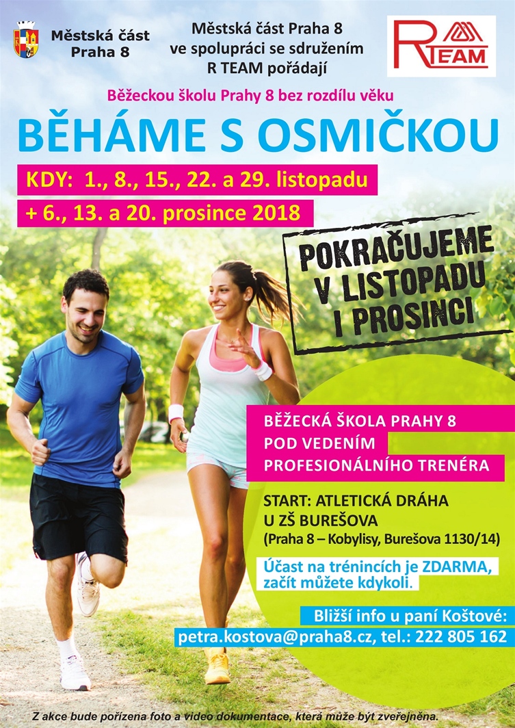 Běháme s Osmičkou, listopad–prosinec 2018, atletická dráha u ZŠ Burešova