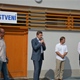 Koupaliště Ládví: dodavatel stavby - ředitel divize 9 Metrostavu Ing. Petr Zábský, starosta Jiří Janků, místostarosta Ondřej Gros